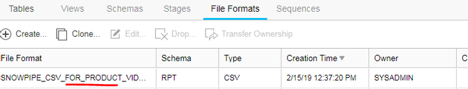 'create file format'